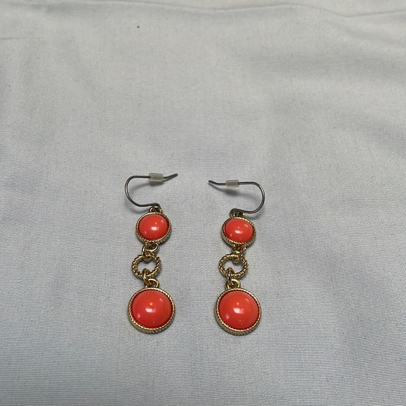 Jewelry - Coral drop earrings